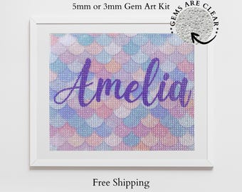 Custom Diamond Painting: Mermaid Gem Art Craft Kit For Kids