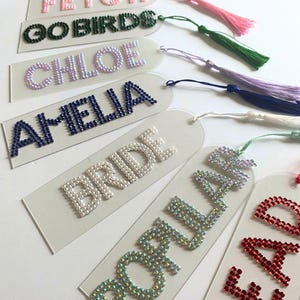 Custom Rhinestone Bookmark: Personalized Text Book-Marks, Book Lover Gifts