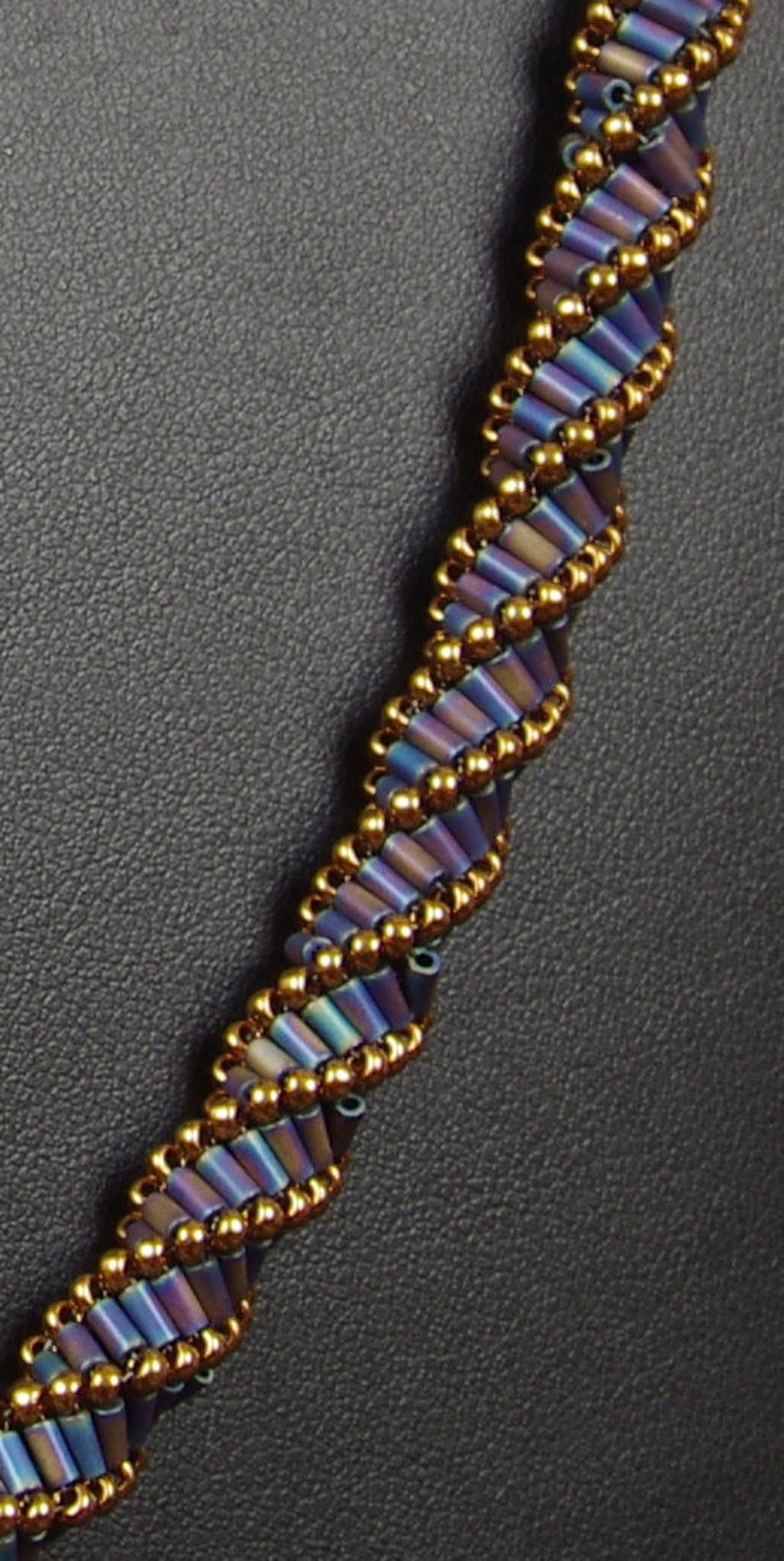 Beadwoven Necklace Tutorial Triple Twist Necklace Etsy