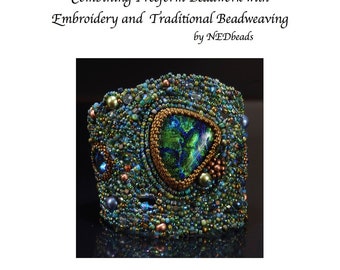 Atlantis Cuff Tutorial - Combining Freeform Beadwork, Embroidery and Traditional Beadweaving