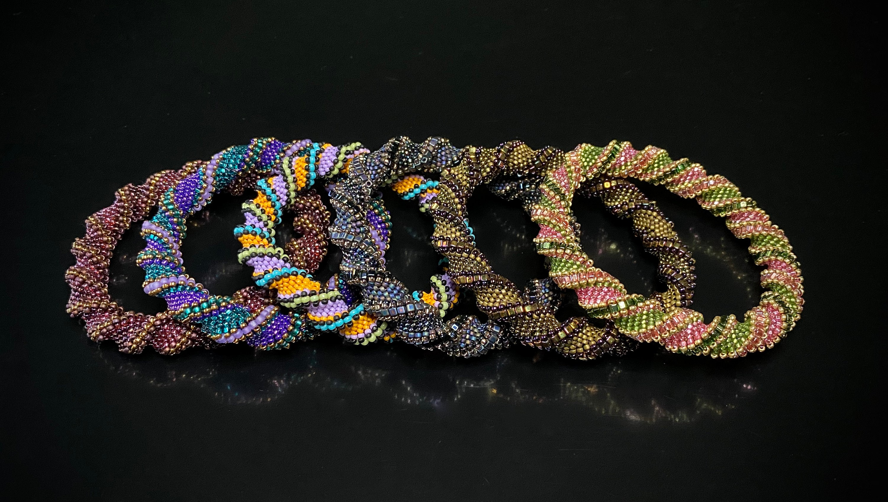 Simple Bangle Rope Design Double Dutch Spiral Stitch Bangle/rope Tutorial - Etsy