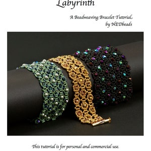 Tutorial de pulsera tejida con cuentas - Laberinto