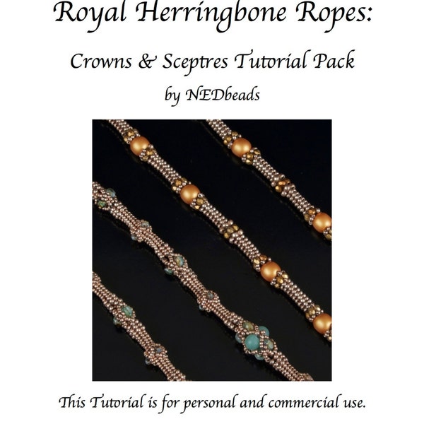 Royal Herringbone Ropes - Twin Tutorials for two Beautiful Ropes