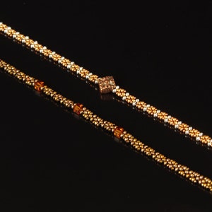 Beadweaving Tutorial Changeable Chain, Variations on Right Angle Weave image 3