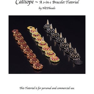 Perlenweben-Tutorial Calliope, Ein Drei-in-Eins-Armband-Tutorial Bild 1