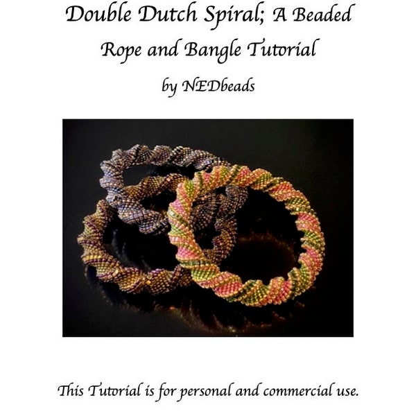 Tutoriel sur le bracelet jonc/corde à double couture hollandaise en spirale