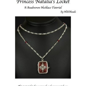 Princess Natalia's Locket - A Beadwoven Necklace Tutorial