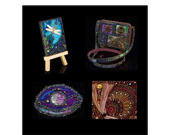 Mixed Media Bead Embroidery: ATCs (Artist's Trading Cards), A Purse, Barrettes and More