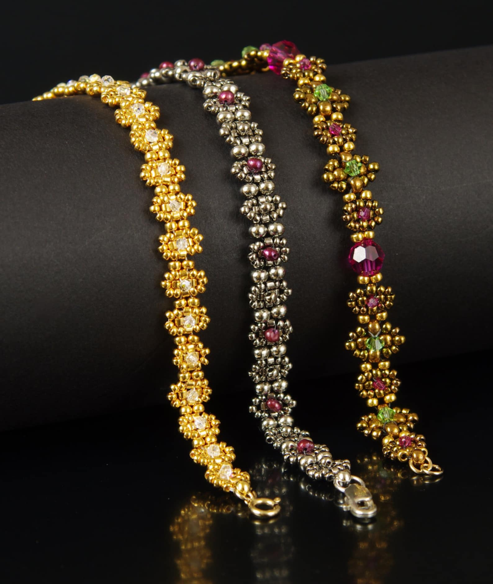 Chain Variations Beadweaving Tutorial - Changeable Chain, Variations on Right Angle ...