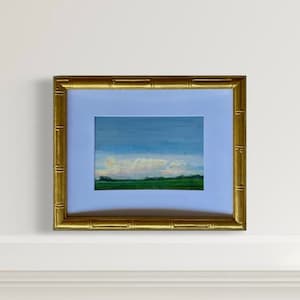 I-35 #2, Texas landscape original oil print , original texas landscape oil painting PRINT UNFRAMED, small landscape art Texas painting -5x7&quot;