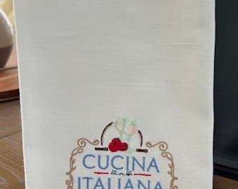 Cucina Italiana Embroidered Kitchen Towel