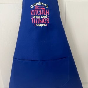 Embroidered Apron for Grandma
