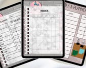 undated planner, planner , goodnotes, planner minimal, planner simple, digital calendar,