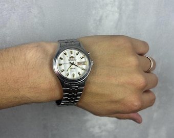 ORIENT Crystal 3 Star Watch Vintage Japanese Mechanical Automatic Wristwatch