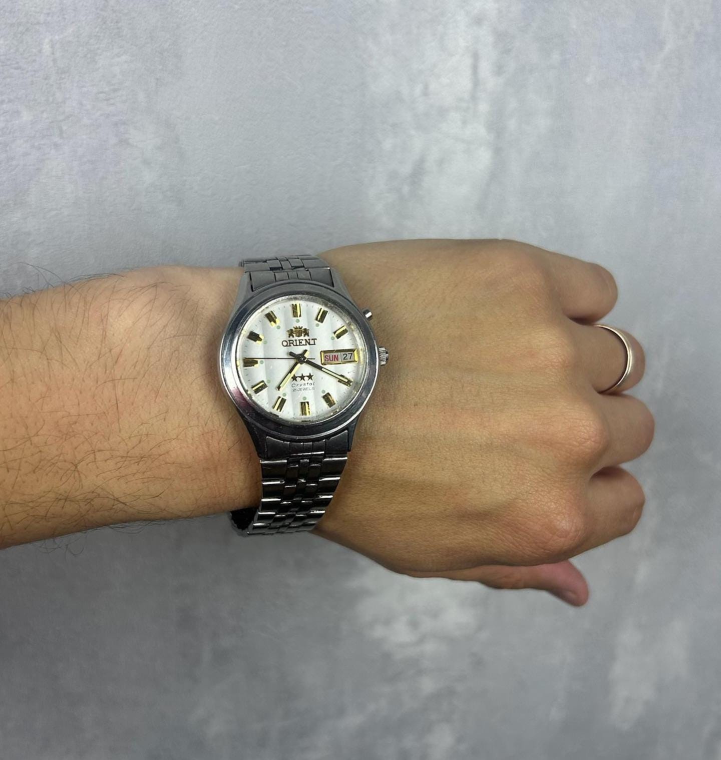 オリエント　メンズ　腕時計　自動巻き　Crystal 21 Orient 21 jewel automatic - Etsy 日本