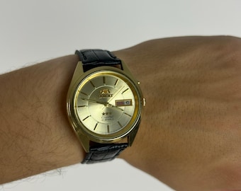 ORIENT Crystal 3 Star Watch Vintage Japanese Mechanical Automatic Wristwatch