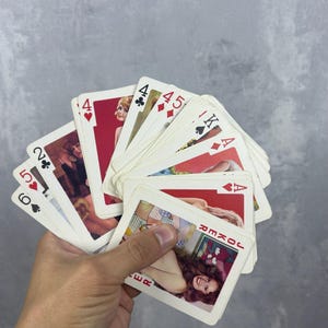 Vintage Sammlerspielkarten 54, schöne Mädchen, nackte Spielkarten selten, tolle Sammelkarten