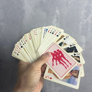 Vintage Sammlerspielkarten 54, schöne Mädchen, nackte Spielkarten selten, tolle Sammelkarten