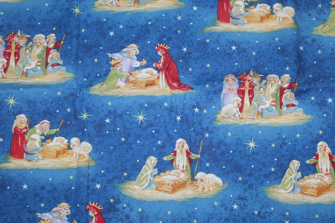 Vintage Brother Sister Design Studio Cotton Nativity Scenes Etsy