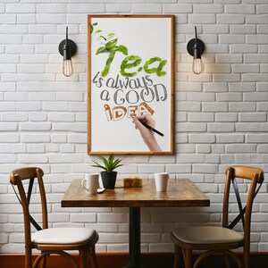Tea Quotes Posters Digital Download, Tea Quote Print, Tea Quote, Kitchen Quote, Quote Poster, Tea Poster, Tea Wall Art, Tea Art, Tea Print