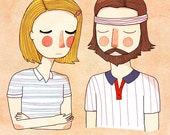 Secretly In Love - Illustration Print