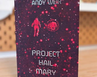 Project Hail Mary, Petrova Line Edition, Handgjord Rebound-bok, Specialutgåva, Silverfolie