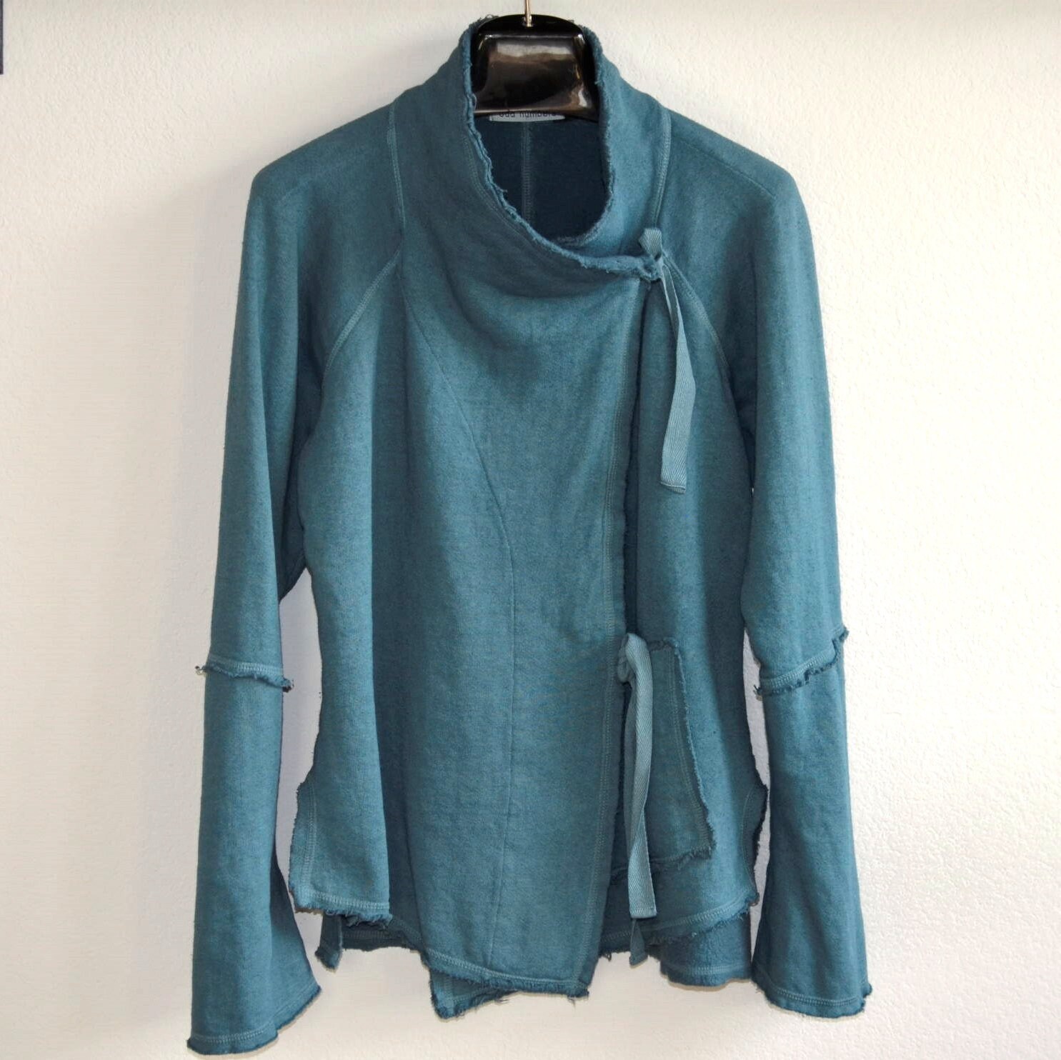 Fleece Wrap Jacket - Women's Organic Cotton Wrap Jacket Made in