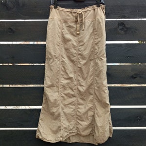 hemp and organic cotton lightweight woven long skirt 8 seam series ocean image 1