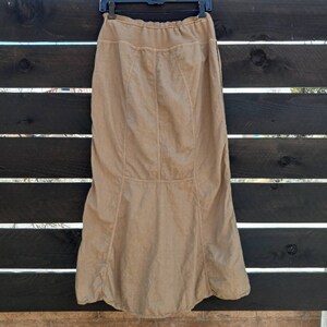 hemp and organic cotton lightweight woven long skirt 8 seam series ocean image 2