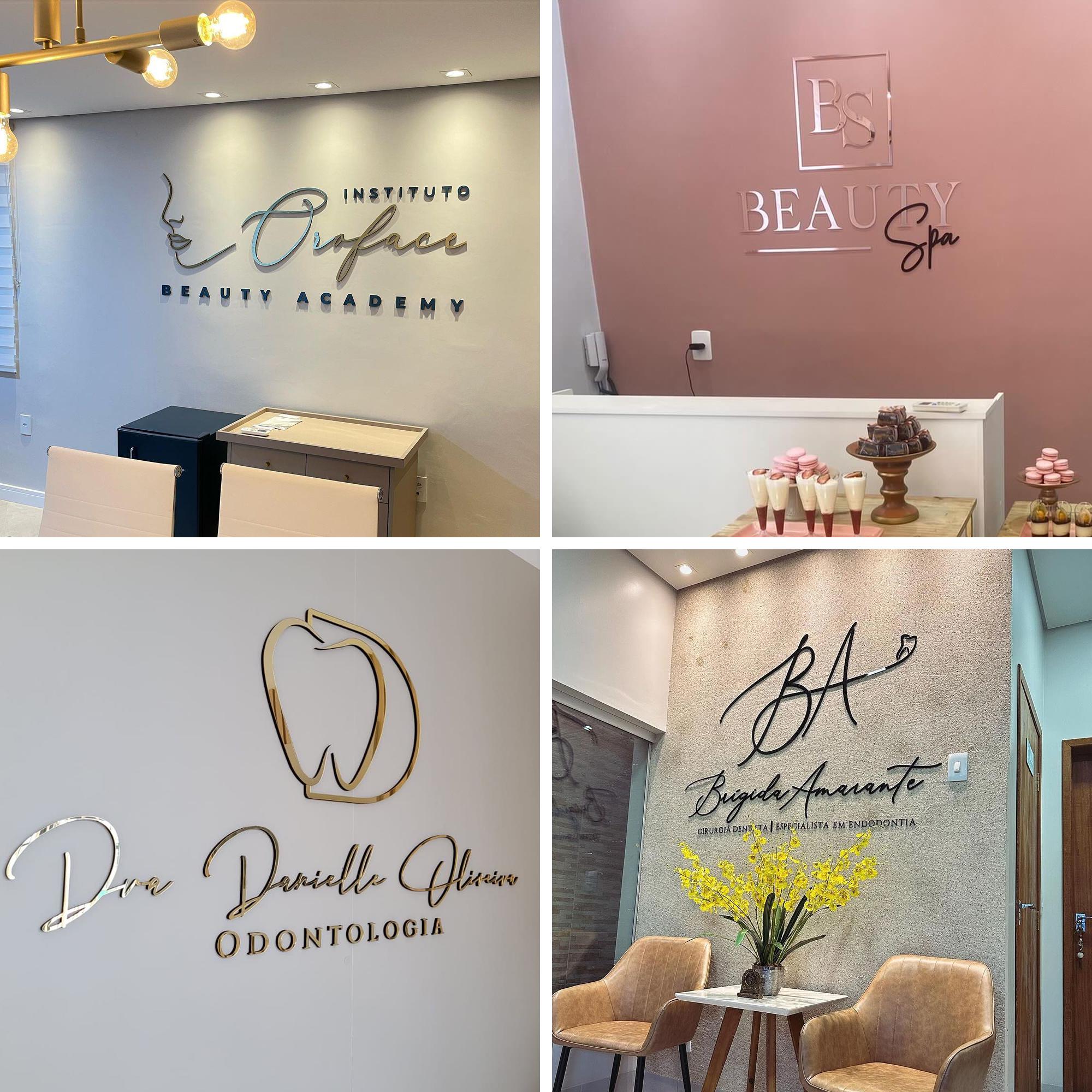 Makeup Signboard Beauty Salon Sign, Laser Cut Logo Sign, Custom Signs, Clinic Sign ...