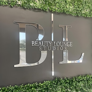 Segnaletica personalizzata, cartello aziendale in acrilico, cartello aziendale 3D, cartello per salone di bellezza e spa, cartello da parete per ufficio, cartello per reception, cartello aziendale 3D