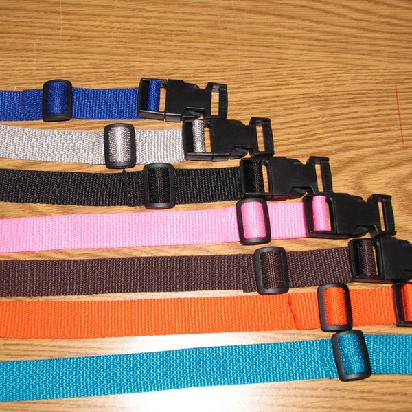 nylon belt with clip lock for stroller, swing, high chair, shopping cart strap and more, poly webbing