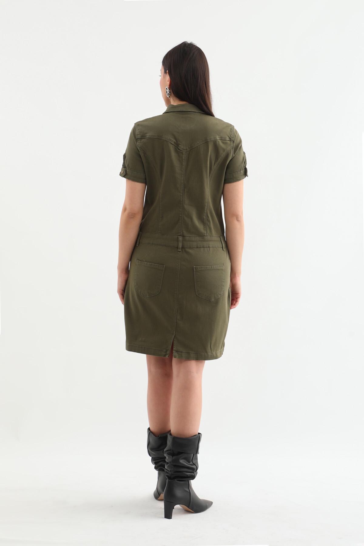 Fashion Khaki Women‘s Dress S411 main image 0