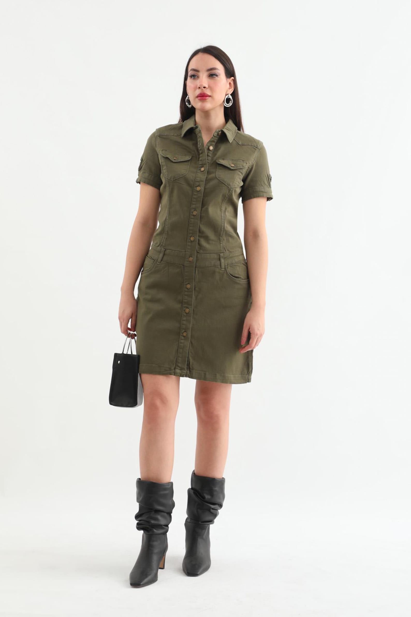 4511057 Khaki Jacket Dress main image 1