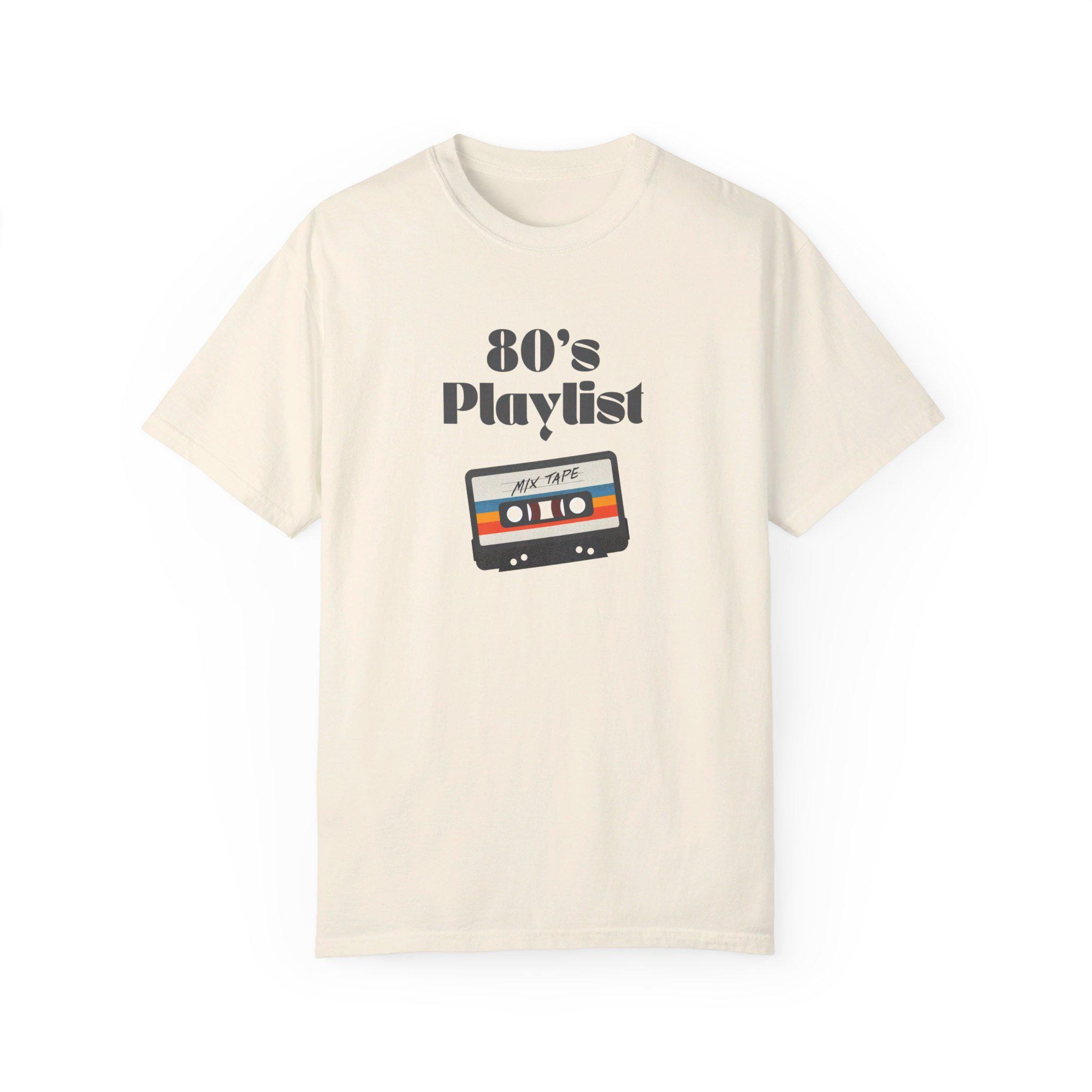 お歳暮・冬ギフト特集 - おとなの週末お取り寄せ倶楽部 80's Playlist Unisex Garment-dyed T-shirt, 80's, Mixtape ミュージシャン