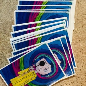 Coraline Vinyl Stickers 2 x3