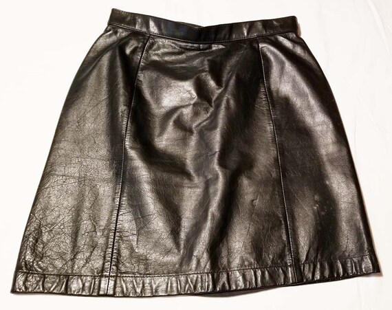 Black Leather Skirt