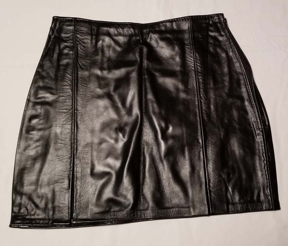 Black Leather Skirt