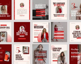 Szablony Canva na Instagram – marka osobista, media społecznościowe (do pobrania w wersji cyfrowej)