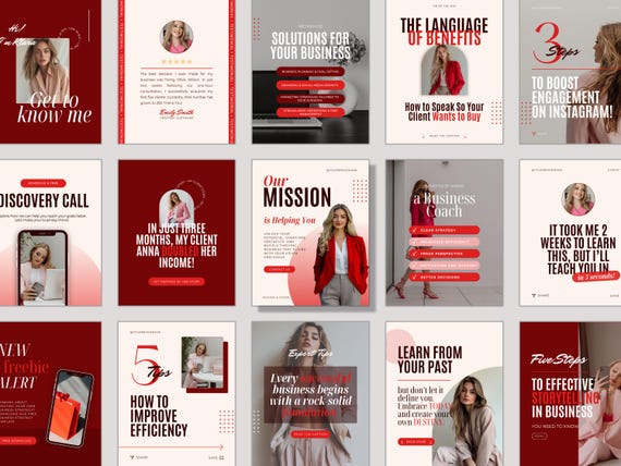 Instagram Canva Templates – Personal Brand Social Media (Digital Download)