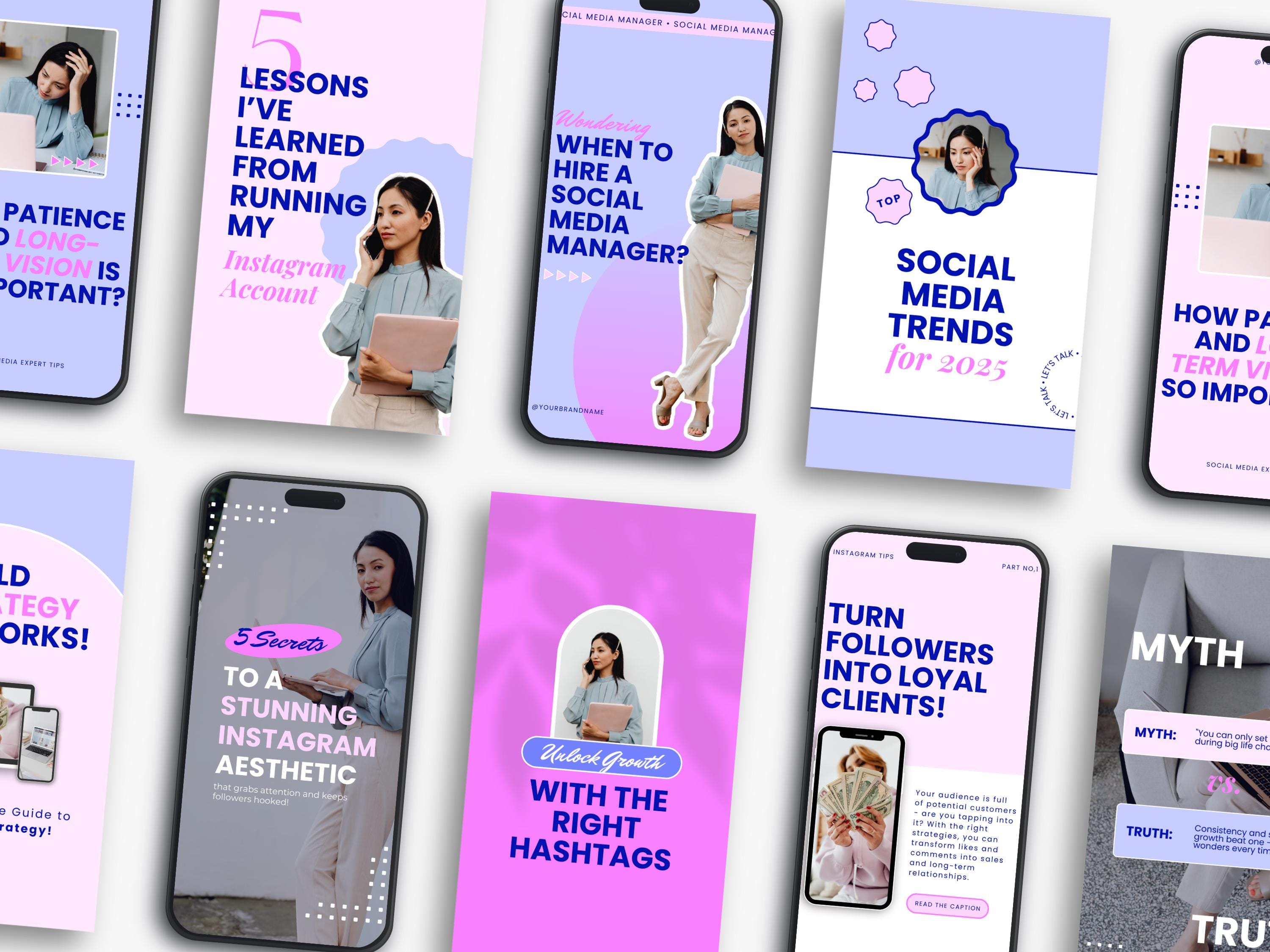 Editable Canva Instagram Templates, Aesthetic Social Media Post & Story ...
