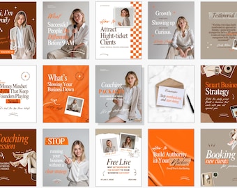 Instagram Canva Templates | Social Media Posts for Coaches (Digital Download)