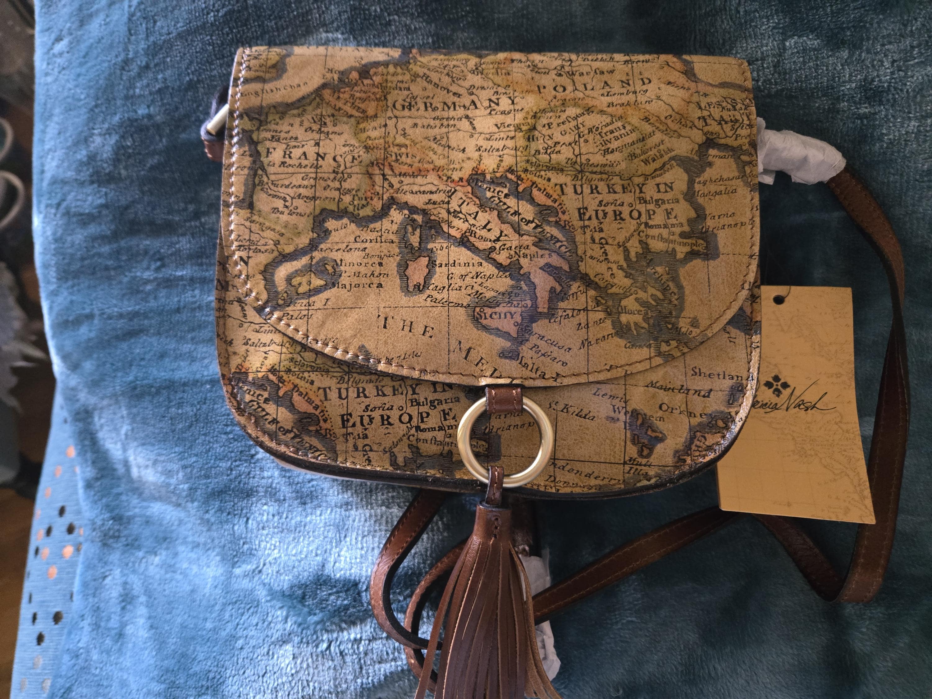 Patricia Nash 地図プリント トートバッグ Patricia Nash Curry Greek Map Print Tote Bag | Dillard's