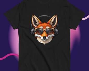 Camiseta divertida con estampado de zorro / Camiseta urbana para amantes de los animales