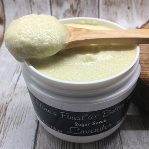 Lavender Whipped Sugar Scrub, Body Scrub, Body Polish, All Natural, Vegan