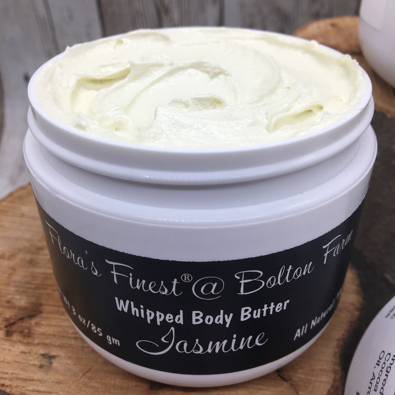 Jasmine Magnesium Whipped Body Butter, Whipped Moisturizer, All Natural Body Butter, Vegan Skin Care, Vegan Whipped Body Butter, Body Cream image 5