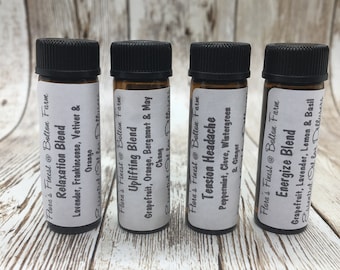 Essential Oil Blends for Diffusers and Jewelry, Aromatherapy blends, Undiluted, Choose your Scent, All Natural