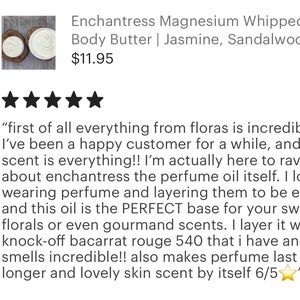 Jasmine Magnesium Whipped Body Butter, Whipped Moisturizer, All Natural Body Butter, Vegan Skin Care, Vegan Whipped Body Butter, Body Cream image 8