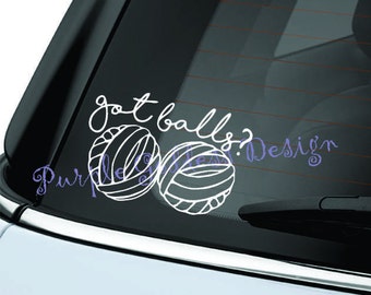 Got Balls Yarn Decal Sticker