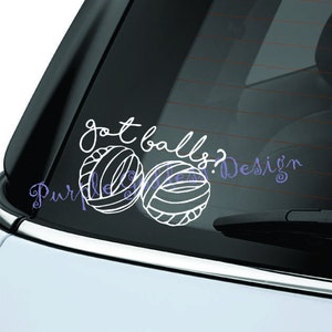 Got Balls Yarn Decal Sticker image 1